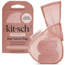 Kitsch Bar Soap Saver Bag  Patentierter Netzbeutel, Seifenhalter fr Rizinusl-Shampoo-Riegel mit Etikettenkennzeichnung  Verlngert die Verwen