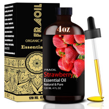 Mansikan eteerinen ljy Mansikkaljy 4 Fl Oz 120 ml diffuusorikostuttimen joogapuhdistukseen tee-se-itse kynttiln saippua tuoksulahja naisten eteeri