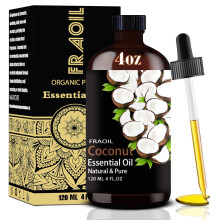 Kokosnoot etherische olie Kokosolie 4 Fl Oz 120ML voor Diffuser Luchtbevochtiger Yoga Reiniging DIY Kaars Zeep Maken Parfum Cadeau voor Vrouwen E