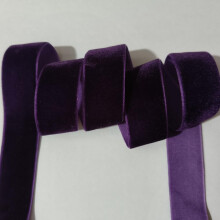 5 Jardin 1"" (25 mm) samettinauha hjoululahjarasiaan krittv rusetti kukkakimppukre Tee-se-itse askartelukoristelu (tumma violetti 1"" x 5 yds)