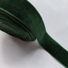 5 Jardin 1''(25mm) samettinauha hjoululahjarasiaan krittv rusetti kukkakimppukre Tee-se-itse askartelukoristelu (joulunvihre 1''x5Yds)