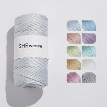 SHEweave 3 mm-es poliszter zsinr makram zsinr 109 yardos PremiunSparkle poliszter ktl 100% polipropiln horgolt tska zsinr Ajndk ktonek (