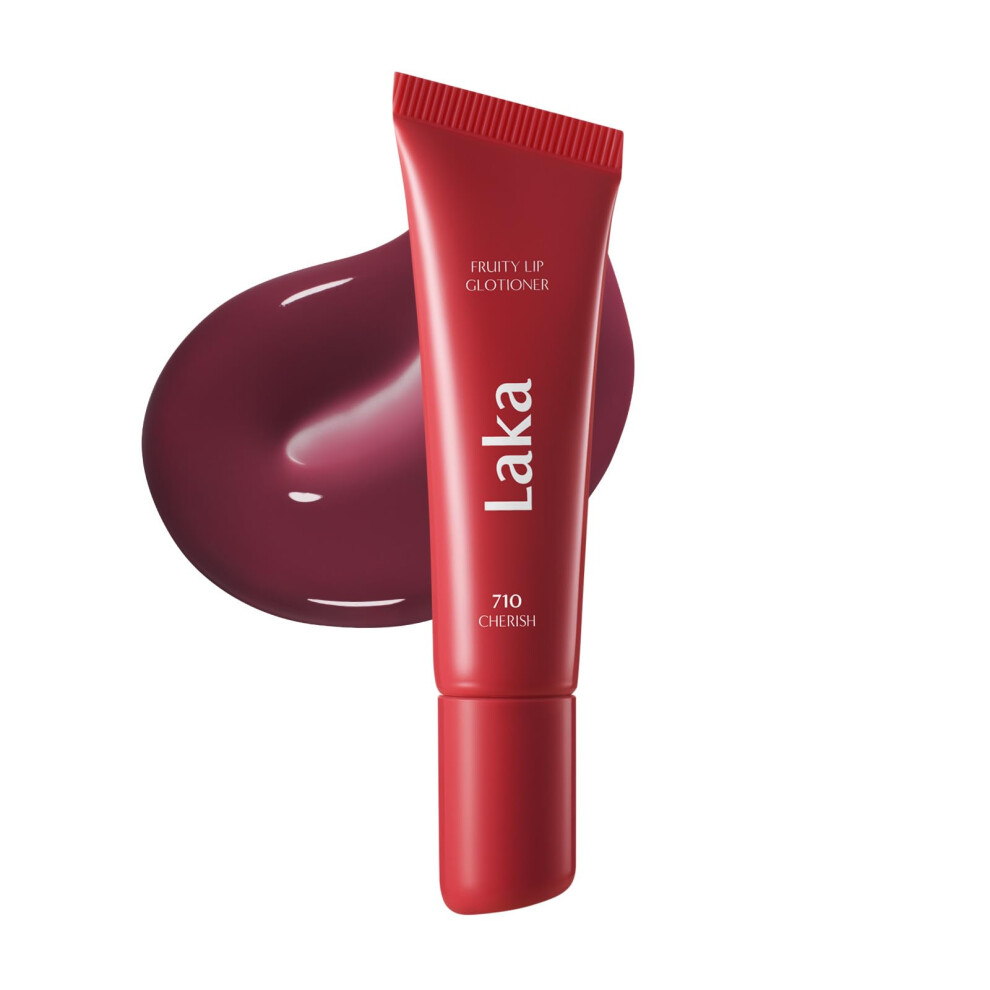 Laka Fruity Lip Glotioner 10Ml/0.33 Fl.oz Lip Gloss With High Shine Vivid Colors Jelly Tip For Hygienic & Easy Application Plumping Conditioner