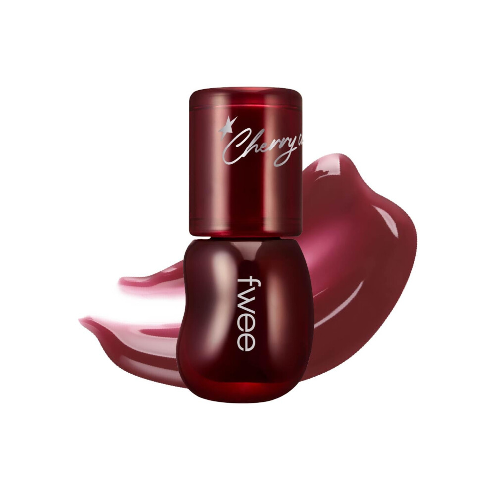 Fwee 3D Voluming Gloss 30% (Sheer) | High Shine Non-Sticky Lip Gloss For Makeup | Long-Lasting Moisturizing Gel Formula - Cherry Cola 30% | 30% & 7