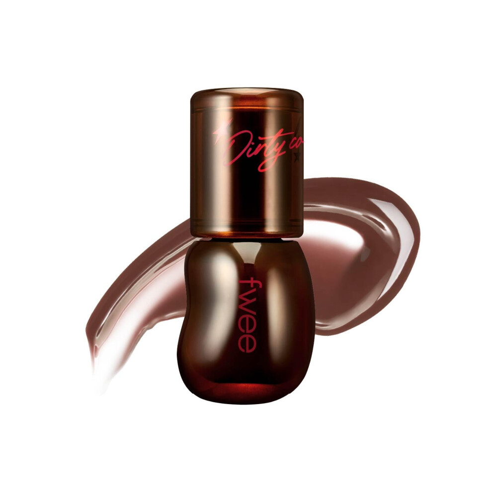 Fwee 3D Voluming Gloss 30% (Sheer) | High Shine Non-Sticky Lip Gloss For Makeup | Long-Lasting Moisturizing Gel Formula - Dirty Cola 30% | 30% & 70