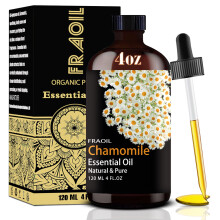 Kamomilla eteerinen ljy kamomillaljy 4 Fl Oz 120 ml diffuusorikostuttimen joogapuhdistukseen tee-se-itse kynttilsaippua hajusteen tekolahja naisil