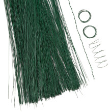 Royal Imports Bulk Green Cut Paddle Wire 12"" steli calibro 26 600 pezzi per composizioni floreali forniture per fioristi gioielli artigianato reg