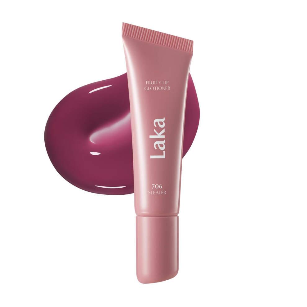 Laka Fruity Lip Glotioner 10Ml/0.33 Fl.oz Lip Gloss With High Shine Vivid Colors Jelly Tip For Hygienic & Easy Application Plumping Conditioner