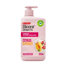 Gel douche Dicora Urban Fit - Gel douche pour femmes et hommes - Gel douche hydratant et nourrissant avec une fracheur longue dure - Agrumes et
