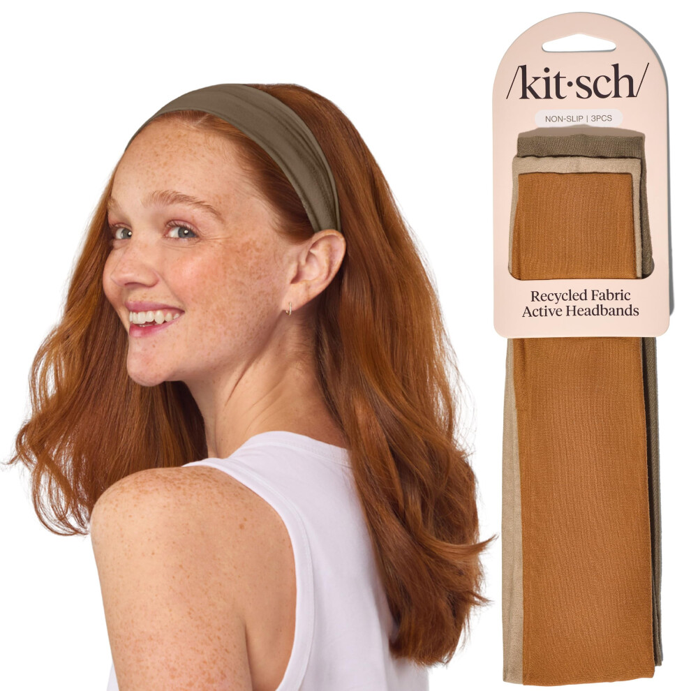 Kitsch Unisex Wide Headbands For Women - Fashion Sports Headband For Workout Yoga Gym Running Exercise | Stretchy Head Bands For Womens Hair | Hair Acces