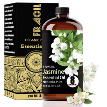 Jasmijn Essentiele Olie, Jasmijn Olie 8 Fl Oz 240ML voor Diffuser, Yoga, DIY Kaarsen