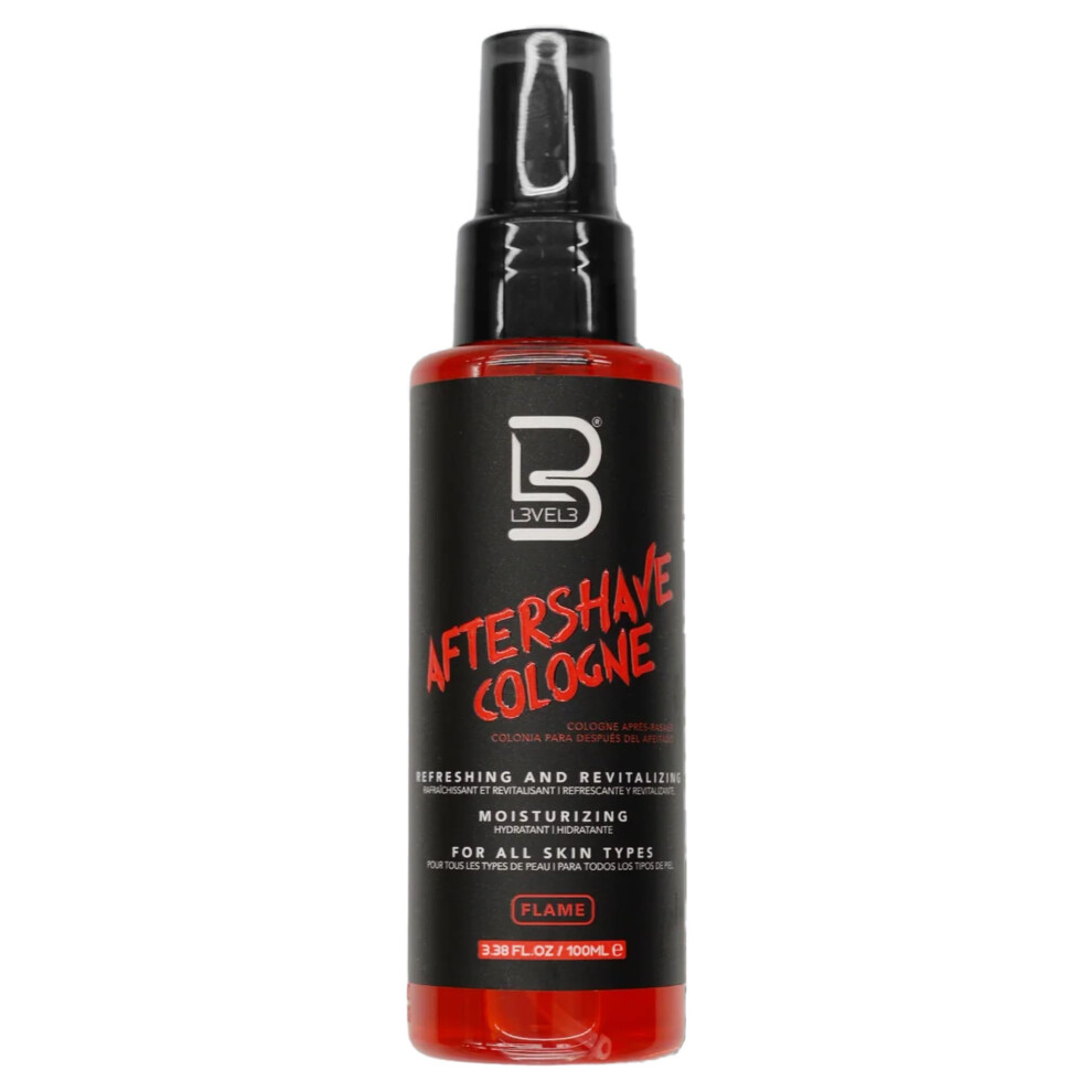L3 Level 3 After Shave Spray Cologne - Softens Skin - Refreshes And Relieves Face And Skin - Moisturizing Formula Level Three After Shaving