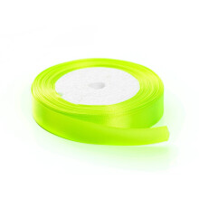 Ensfarvet satinstofb?nd til h?ndv?rksgaveindpakning til h?rsl?jfe Bryllupsdeko (fluorescerende gr?n 3/4"" x 25 yards)
