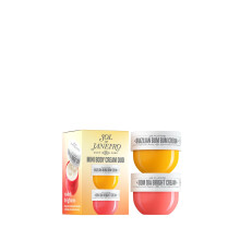 Sol de Janeiro Mini-Krpercreme-Probierset  Geschenkset in Reisegre  Beauty-Strumpffller  Brasilianische Bum-Bum-Creme und Bom Dia Bright C
