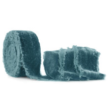 SIMISI RIBBON Plysininen rispaantunut samettinauha 1,5 tuumaa ksintehty vintage nauha joulukuusen lahjapaketointiin ulkona seppele Garland Hiustarv