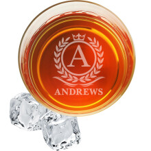 Henkilkohtainen nimi Monogrammi viskilasilahja - Mukautettu lahja hnelle - Henkilkohtainen Bourbon Cup - 11 oz kaiverrettu Monogrammi Scotch Glass