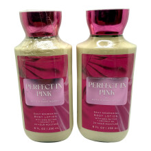 Bath & Body Works Body Perfect in roze lotion 8 ounces elk pakket van 2
