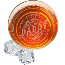 Regali di whisky personalizzati per pap? - Bicchiere da whisky personalizzato inciso da 11 Oz per lui - Regali di compleanno per la festa del pap