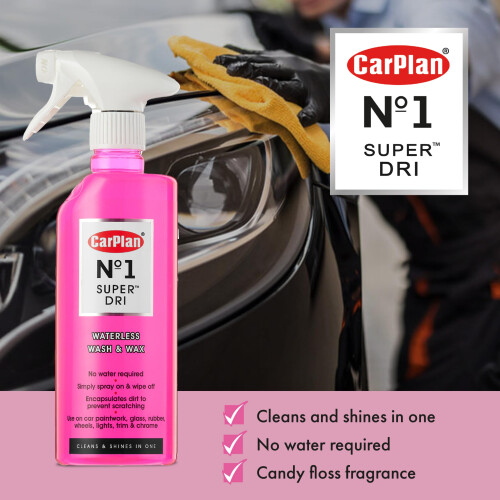 CarPlan CarPlan No.1 Super Dri Lavaggio e cera per auto senza acqua 21 Fl Oz 2