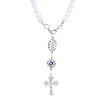 LCWLJL Cross Car Charm szemlyre szabott Blessing hts visszapillant tkr fggo dekorok auttkr fggeszto kiegsztok autjhoz Vallsos ajndk