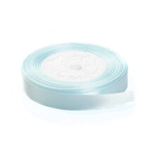 Effen kleur satijnen lint voor ambachtelijke cadeauverpakking Haarboog Bruiloft Deco (lichtblauw 3/4 """" x 25 yards)