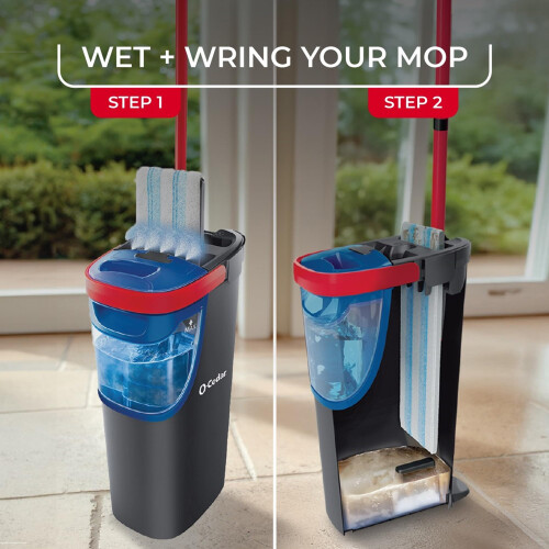 O-Cedar H2prO Pad de Mop (1 unité) | Lavable en machine | Recharge réutilisable | Remplacement en microfibre 1