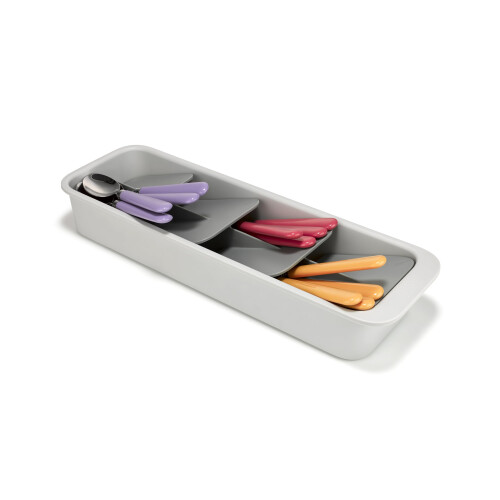 Joseph Joseph Joseph Joseph DrawerStore Compact Tiered Flatware Cutlery Kitchen Drawer Organizer Disassembles for Easy Cleaning Recycled Plastic
