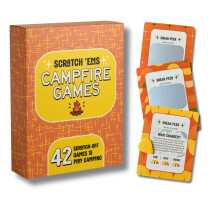 Scratch 'Ems Campfire Games | 42 skrabelodder til udend?rs sommersjov | Camping kortspil til b?rn og familie | Sk?rmfri underholdning Perfekte ca