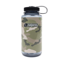 Nalgene 348822 Wide Mouth 32oz Clear - Camo Grey/Sort