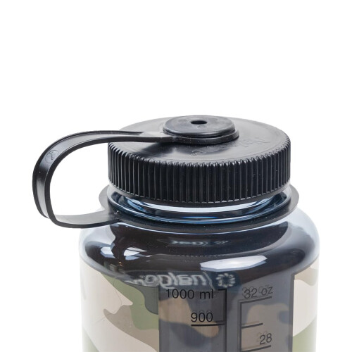 Nalgene 348822 Bocca larga 32 once trasparente - Grigio mimetico/Nero 2