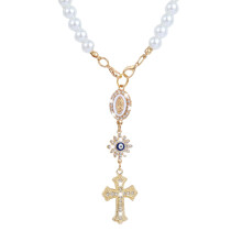 Cross Car Charm Szemlyre szabott Blessing Hts tkr fggo dekorok auts tkr fggeszto kiegsztok autjhoz Vallsos ajndkok noknek (Arany-A)
