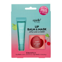 Epielle Balsamo per labbra e maschera Mela Lime e Ciliegia Tinta idratante Maschere trasparenti per labbra da notte Kbeauty Stocking Stuffers Ele