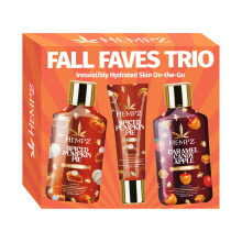 Hempz Fall Faves Trio lozione e balsamo per labbra Set limitato per le vacanze Confezione regalo idratante e nutriente Formato da viaggio