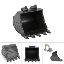 Metal RC Bucket Accessory Fit for 1580 Excavator, Durable, 20x15x4cm