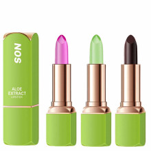 Baorder 3 Pezzi Magic Temperatura Cambia Colore Set di Rossetti Aloe Vera Balsamo per Labbra Idratante Rossetto Nutriente a Lunga Durata Impermea