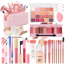 All-in-One Make-up Kit voor Tienermeisjes: Met Foundation, Primer, Oogschaduw, Lipstick, Eyeliner, Mascara