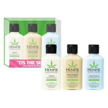 Hempz Mini Lotion ajndk szett a 3. szezonban, csomag utazsi mretu testhidratl, limitlt kiads, egyenknt 2,25 uncia