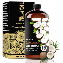 Kokosnoot etherische olie Kokosolie 16 Fl Oz 480 ML voor diffuser Luchtbevochtiger Yoga Reiniging DIY Kaars Zeep Maken Parfum Cadeau voor vrouwen