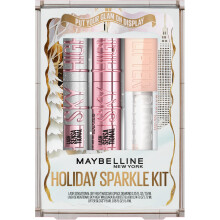 Maybelline Lash Sensational Holiday Makeup Kit Includes Full-Size Sky High Mascara Lash Sensational Glitter Mascara and Lifter Gloss 1 Makeup Gift