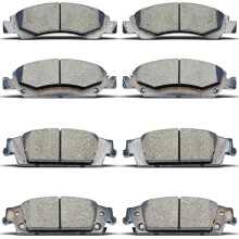 DYZJKWJW D1363 D1707 Set di pastiglie freno in ceramica anteriori e posteriori adatte per Cadillac Escalade/Escalade Esv Per Chevrolet Silverado