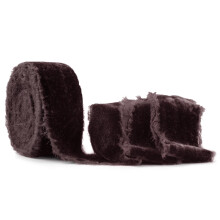 SIMISI RIBBON Ruskea rispaantunut samettinauha 1,5 tuuman ksintehty vintage nauha joulukuusen lahjapakkaukseen ulkona seppele Garland Hiustarvikkeet