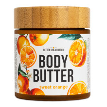 Manteca corporal de naranja dulce - Manteca de karitι cruda con aceite de jojoba Lociσn corporal de naranja y vainilla Perfumada con aceites esen