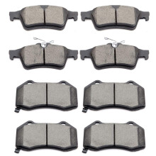 SCITOO Scheibenbremsbelge vorne und hinten, passend fr Chevrolet Cobalt 20082010, 8 Stck mit Hardware