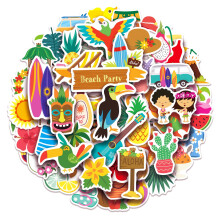 100 balcku havajskch samolepek Luau Tropical Summer Party Favors Dekorace k narozeninm Drky
