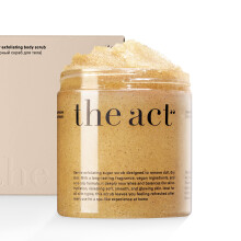 THE ACT Sugar hmlaszt testradr - Termszetes testpol a sima borrt - Gyengd borpol shea mandulval Macadamia Green Coffee Vegn - npol aj