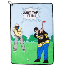 botogift Grappige Golfhanddoek Bedrukte Golfhanddoeken voor Golftassen met Clip Golfcadeau voor Mannen Echtgenoot Vriendje Papa Verjaardagscadeau