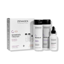 ZENAGEN Revolve Damen Trio Kit | Shampoo + Splung + Verdichtung fr feines und sichtbar dnner werdendes Haar. Untersttzt die Haarstrke und da
