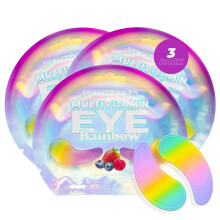 Vitamasques Lot de 3 coussinets multivitamins arc-en-ciel pour les yeux Hydratants et raffermissants Soins corens pour la peau, rduisent l