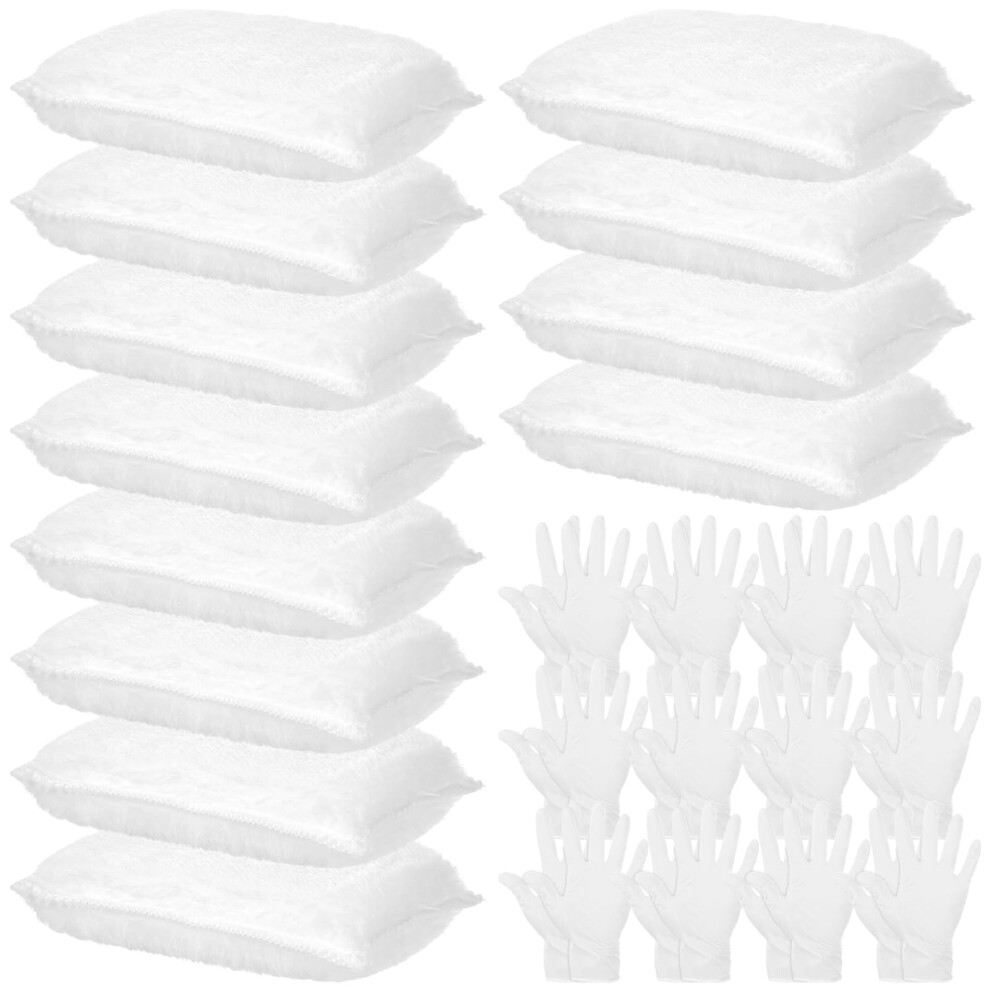 24 Pcs Wood Staining Kit Include Stain Applicator Pads And Disposable Nitrile Gloves 12 Microfiber Sponge Pads Lint Free With 12 Rubber Gloves For W 8235482414638