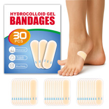 Hydrocollo?e blisterverbanden voor hielen - 30 stuks lange strips - Dikke gelpads Waterdichte, sterk zelfklevende blisterbescherming voor de achterka